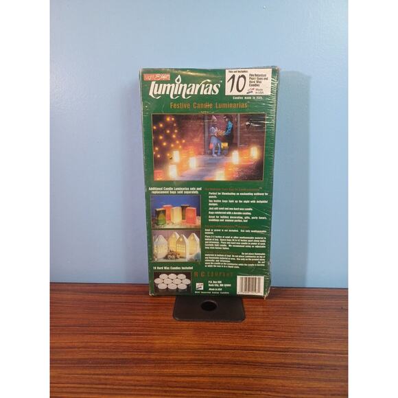 Festive Candles Luminarias 10 . Fire Retardant . Made In U.S.A. Candles ITALY - Picture 3 of 4